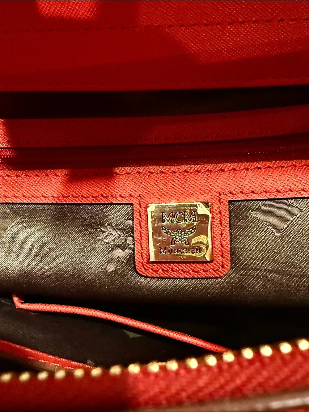 NWOT MCM Nuovo Saffiano Leather Double Zip Tote Bag